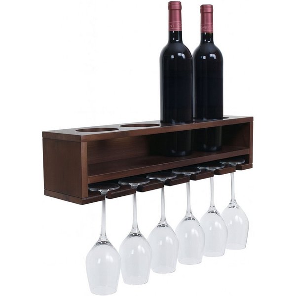 MCW Weinregal MCW-P21, Platzsparende Wandbar