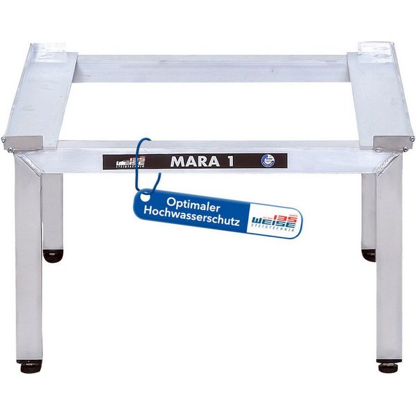 Weise Steigtechnik Waschmaschinenuntergestell Mara 1, für Waschmaschinen & Trockner, 1000kg Tragkraft, 35cm hoch ohne Auszug