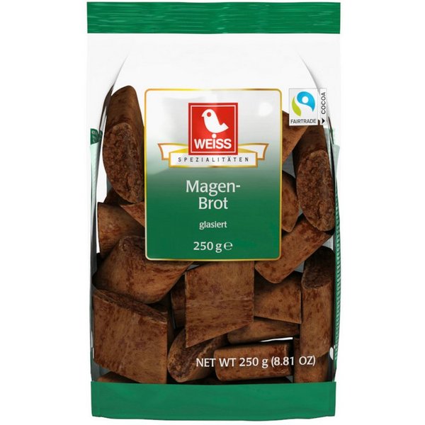 WEISS Süßigkeit, Weiss Magenbrot glasierte Lebkuchen mit ausgewählten Gewürzen 250g