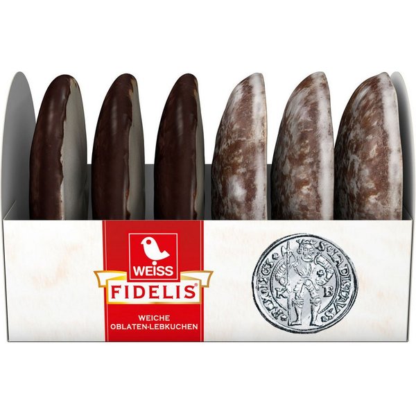 WEISS Süßigkeit, Weiss Fidelis Oblatenlebkuchen 2 verschiedene Sorten Lebkuchen 200g