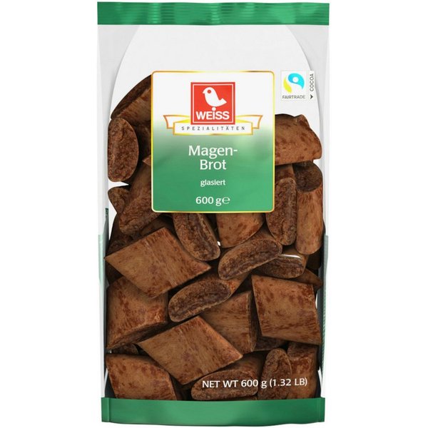 WEISS Süßigkeit, Weiss Magenbrot glasierte Lebkuchen mit ausgewählten Gewürzen 600g
