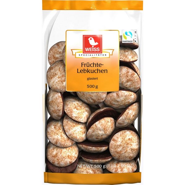 WEISS Süßigkeit, Weiss kleine Obladenkuchen feine Früchtelebkuchen glasiert 500g
