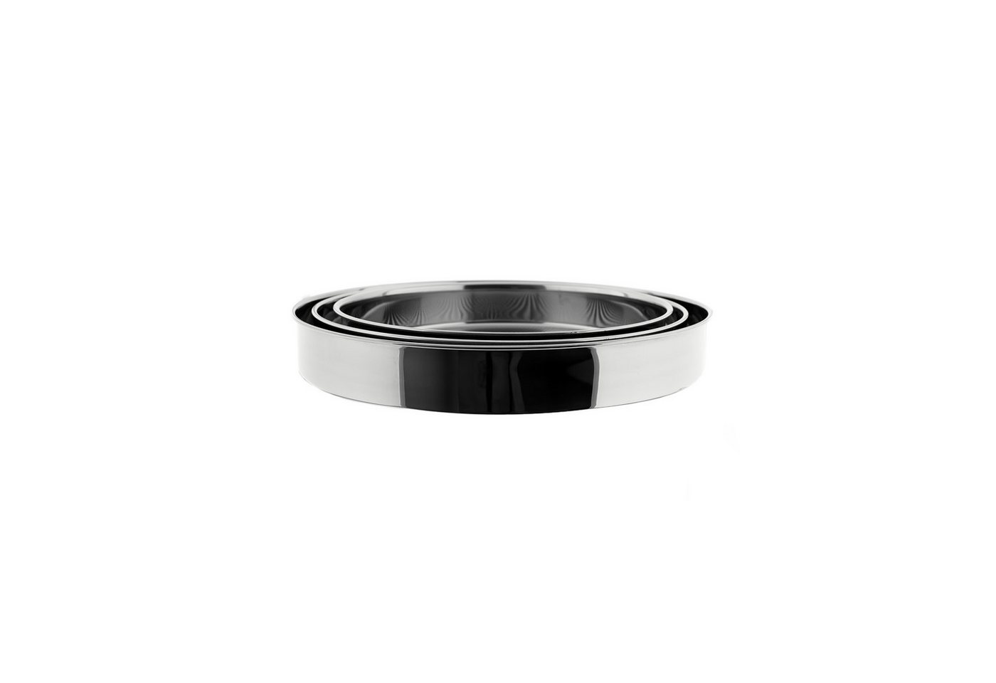 Weissberg Backblech Set Cigköfte-Blech aus Edelstahl - 3-teilig, Ø 32/36/40 cm in Silber, Edelstahl, (3-St., 3er Set) – Bild 5 von 5