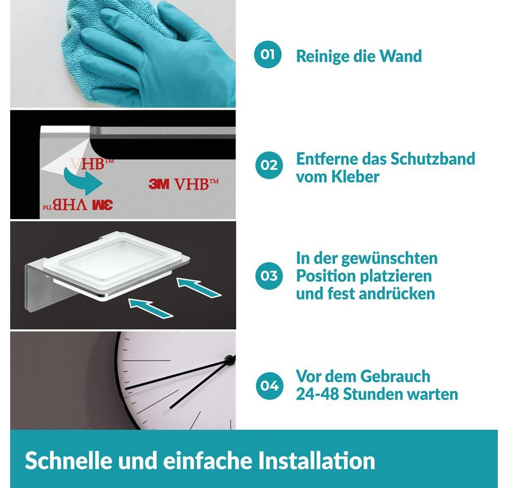 WEISSENSTEIN Seifenablage Ohne Bohren Schale – Bild 4 von 5