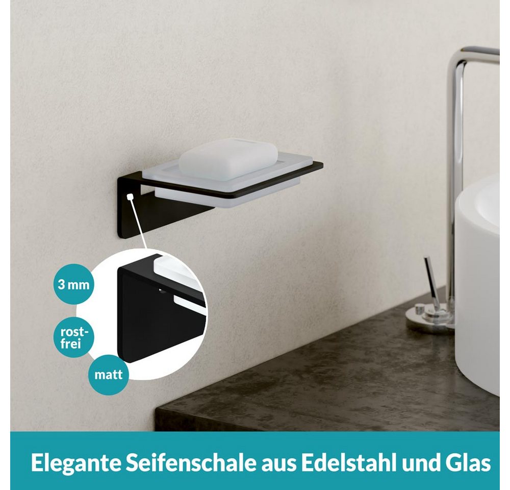 WEISSENSTEIN Seifenablage ohne Bohren Schale – Bild 3 von 5