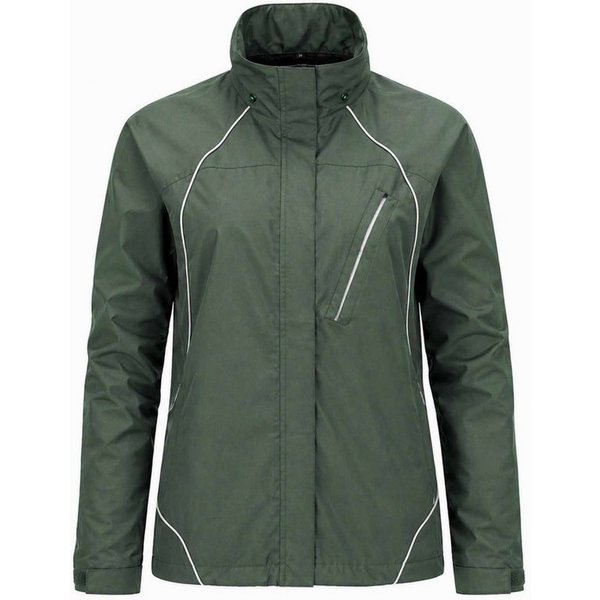 Weit & Breit Handelsgesellschaft mbH Trekkingjacke Damen Outdoor Discovery Trekkingjacke Braungrün 44 (Einzelartike, 1-St., Ooutdoorjacke) Unterarmbelüftung,ver