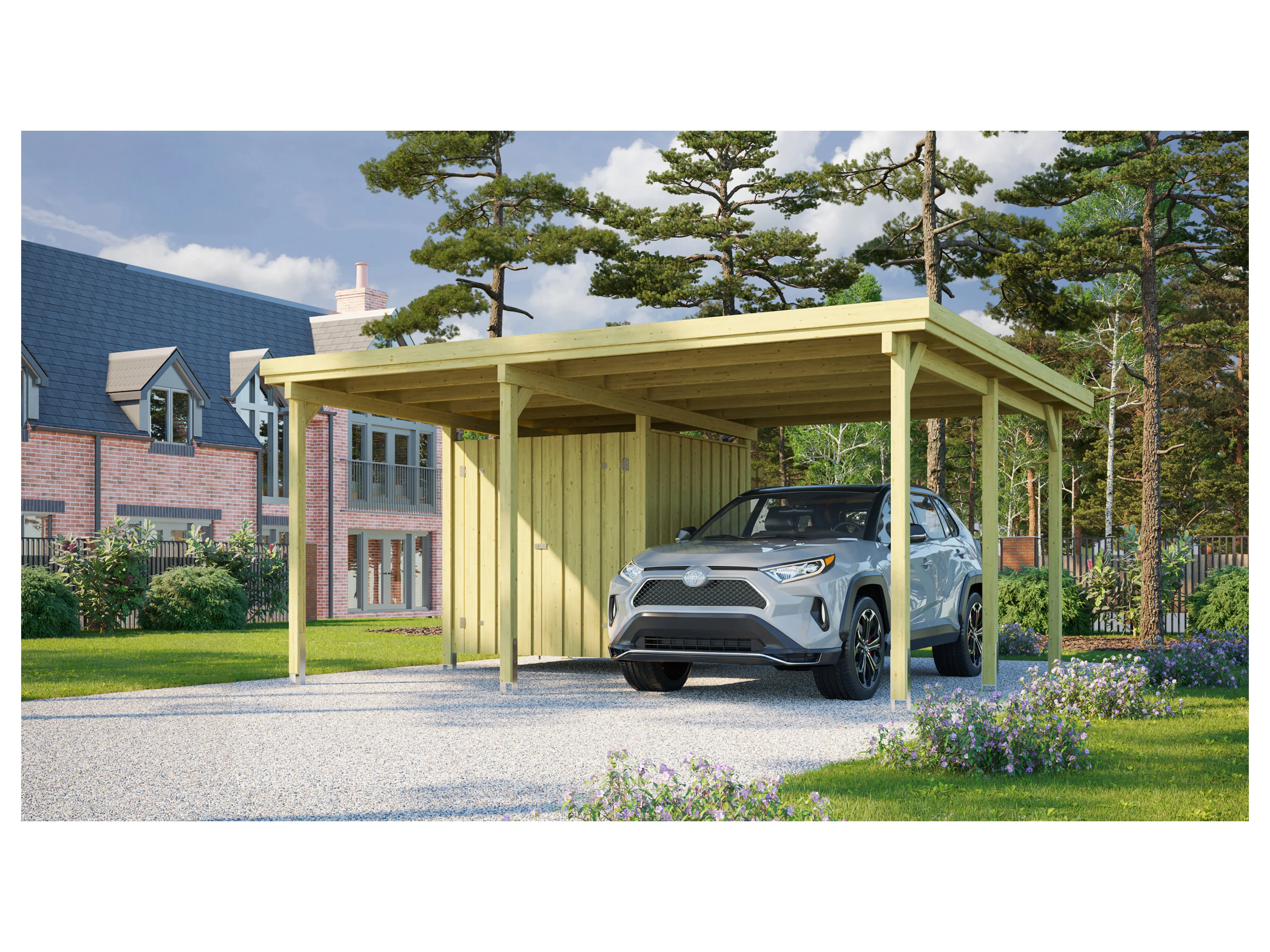 WEKA Carport »607«, mit Geräteraum – Bild 2 von 3