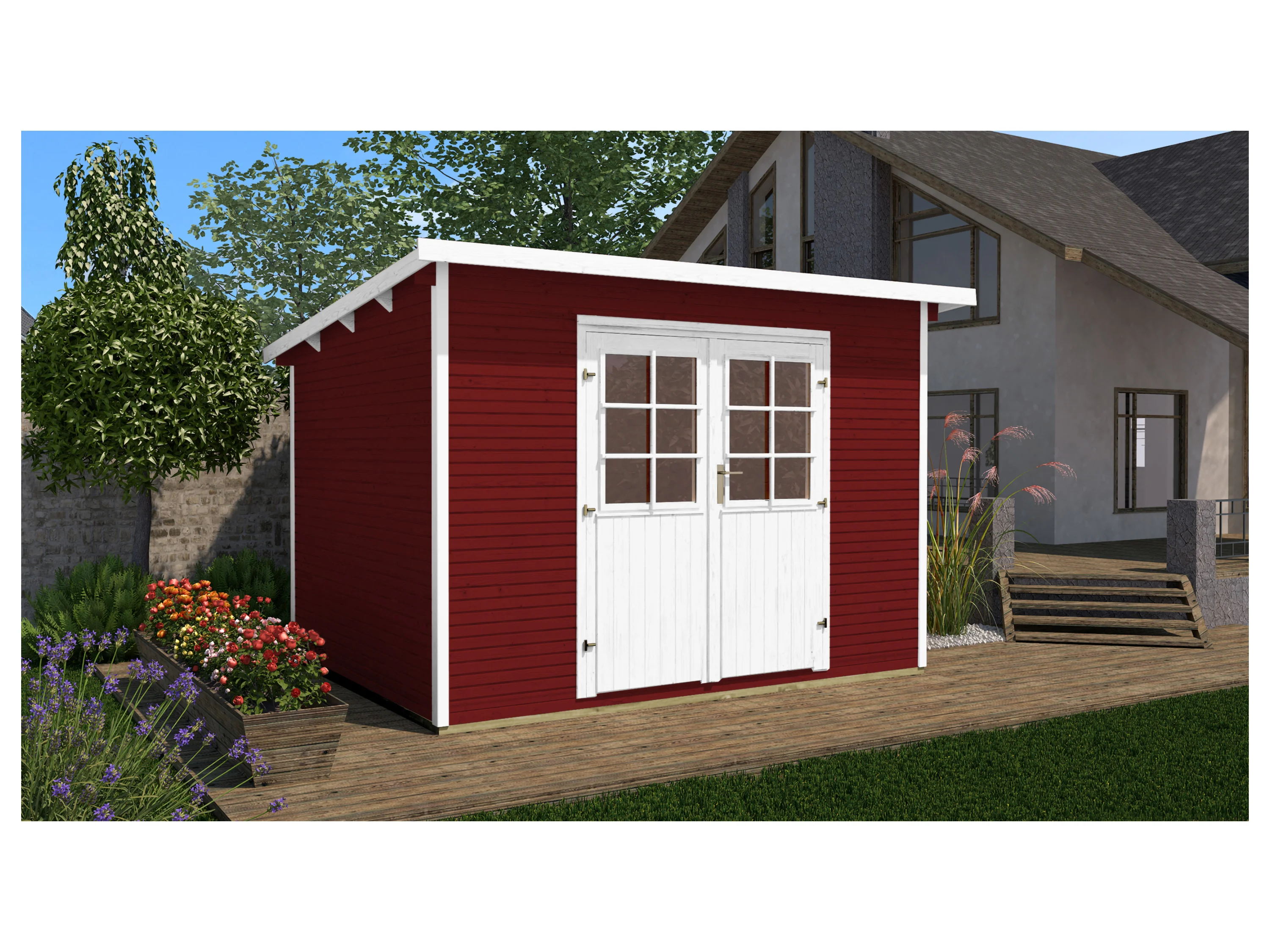 WEKA Gartenhaus »219« (2, Schwedenrot) – Bild 2 von 3