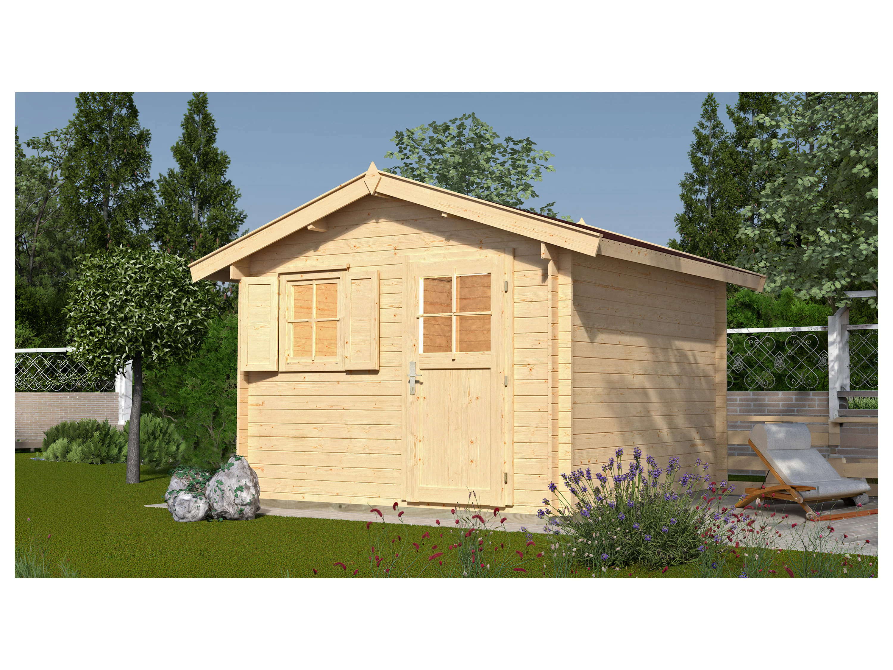 WEKA Gartenhaus »Blumberg 107« (3, Natur) – Bild 2 von 4