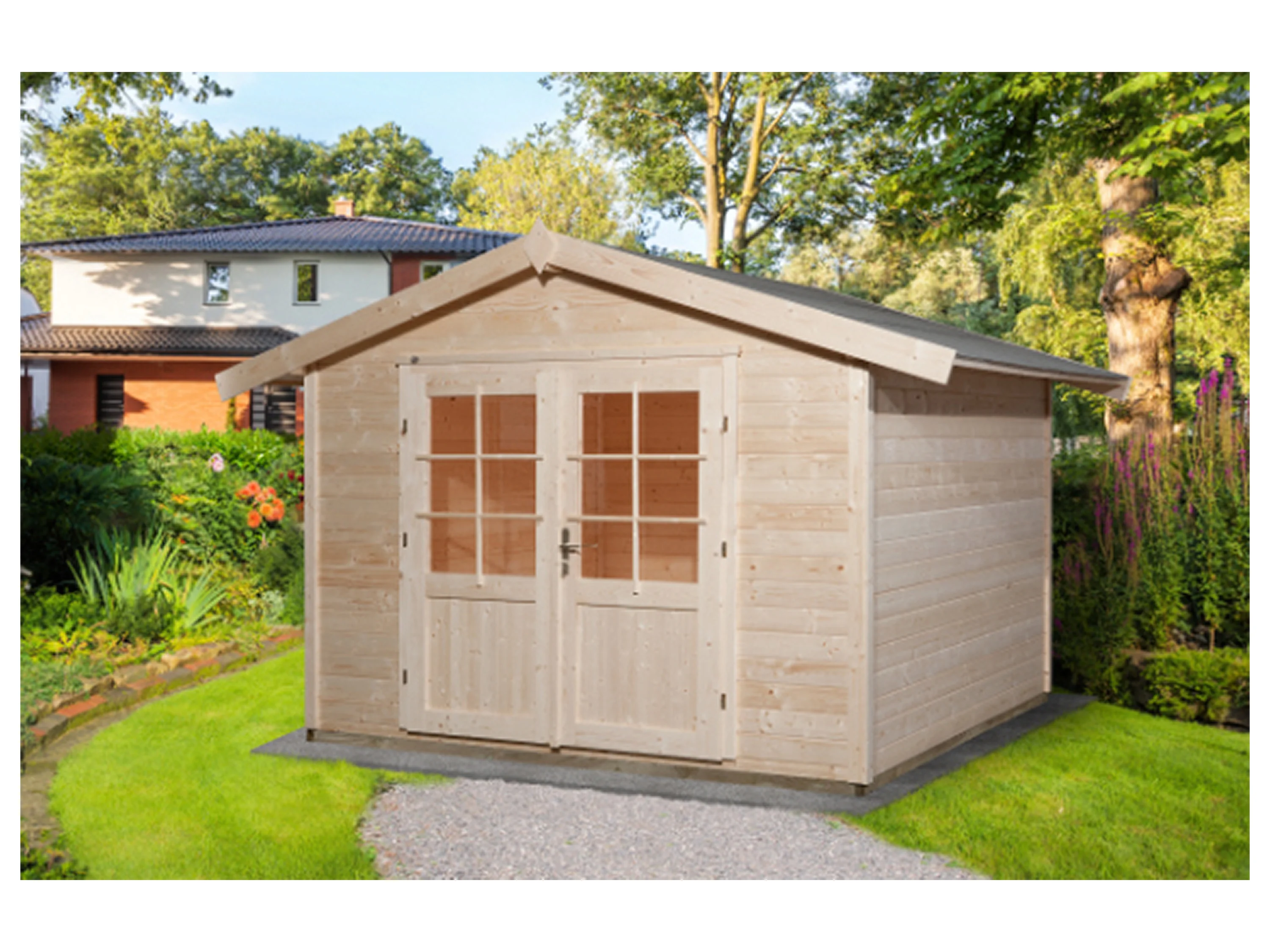 WEKA Gartenhaus »Falko«, aus Fichtenholz, 300 x 295 x 249 cm – Bild 2 von 3