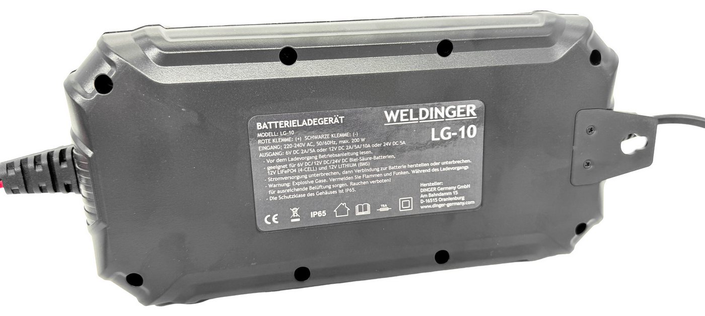 WELDINGER Batterie-Ladegerät LG10 smartinvert 10A load repair boost 6-24V Autobatterie-Ladegerät – Bild 3 von 5