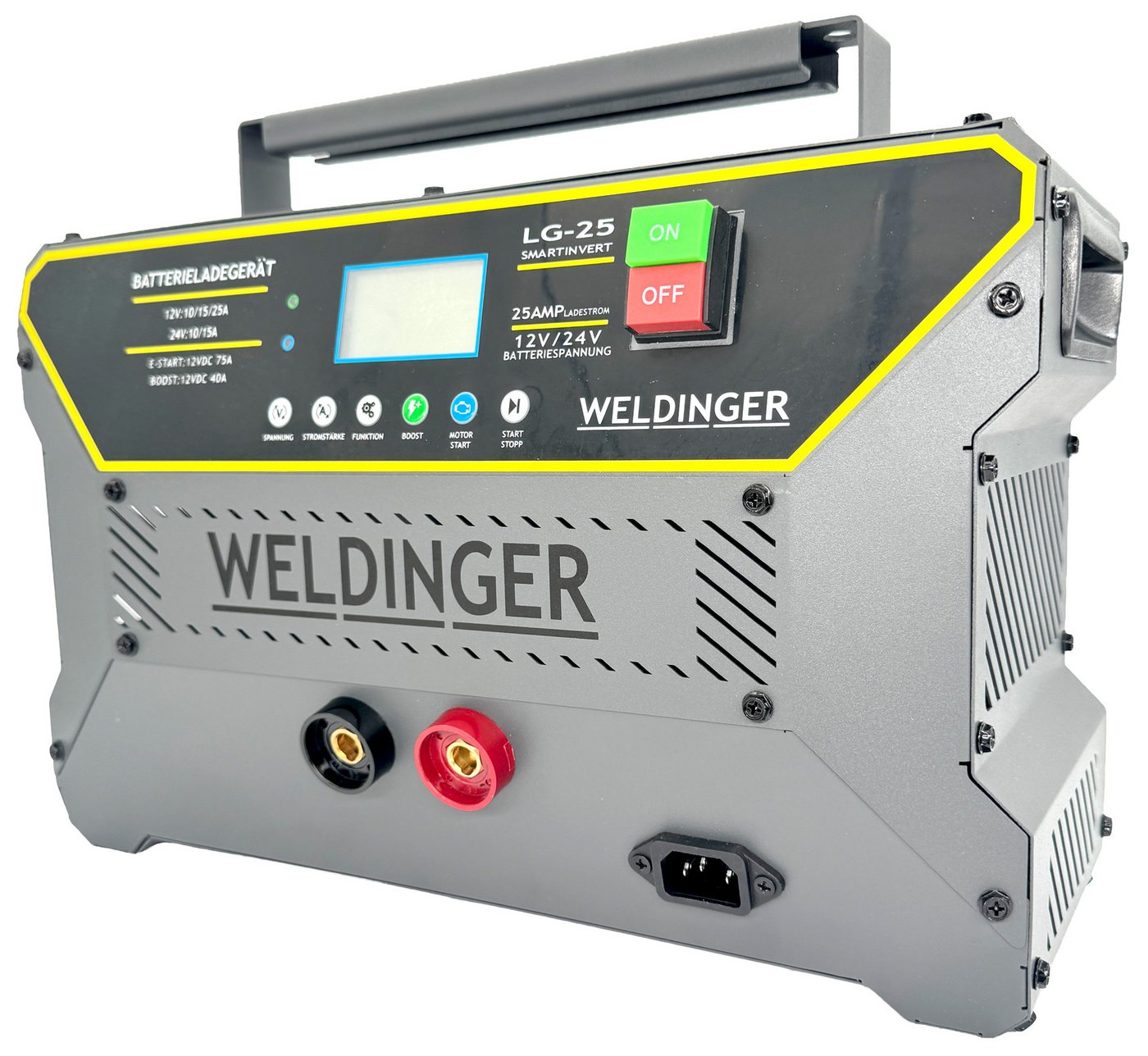 WELDINGER Batterie-Ladegerät LG25 smartinvert 25A load repair boost start 12-24V Autobatterie-Ladegerät – Bild 3 von 5