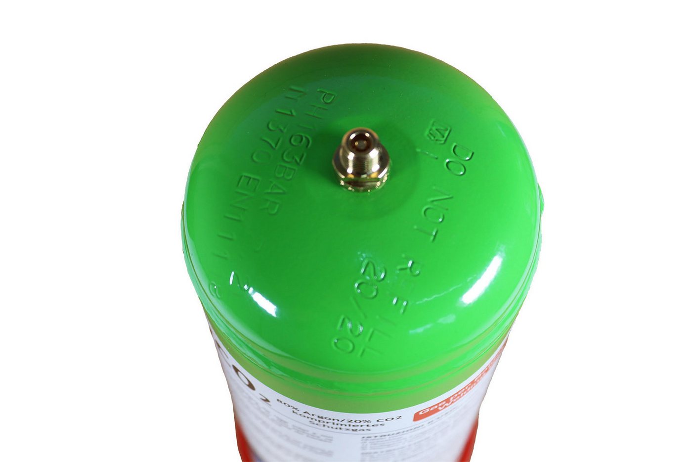 WELDINGER Gas Mischgas Einwegflasche 2,0 Liter, 20 % Co² + 80 % Argon, MAG-Schweißen – Bild 3 von 3