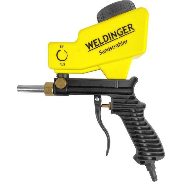 WELDINGER Sandstrahlpistole Druckluft-Sandstrahlpistole mit Tank Sandblaster Ausblaspistole, max. 6 bar, 1-tlg.