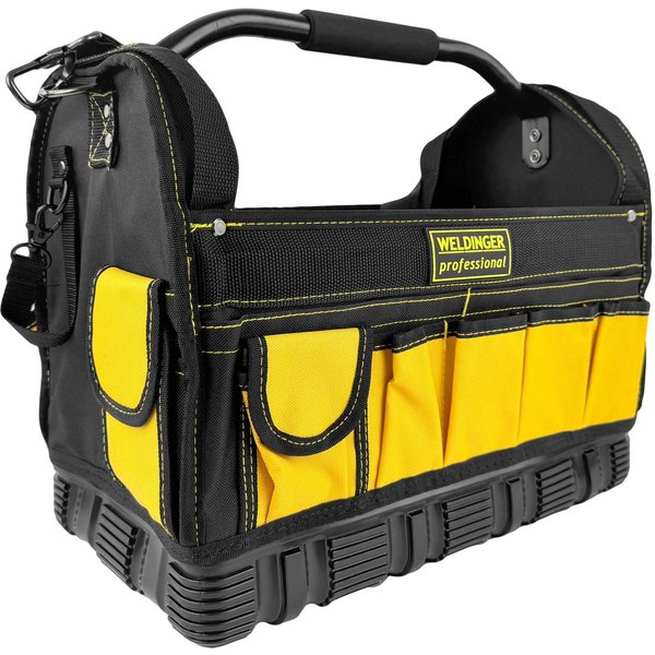 WELDINGER Werkzeugtasche Werkzeugtasche Hard Base Rohrgriff Schultergurt Funktionstaschen, oben liegende Klettlaschen für Langwerkzeuge