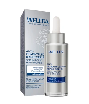 Weleda Blauer Enzian & Edelweiss Anti-Pigmentflecken Bright Serum Gesichtsserum · 30 ml