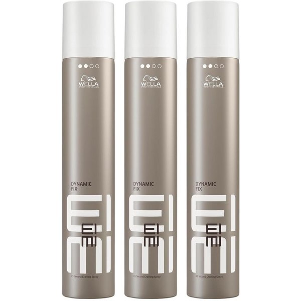 Wella Haarspray EIMI Dynamic Fix Haarspray 500ml flexibler Halt UV-Schutz 45 Sek, Spar-Set, 3er-Pack