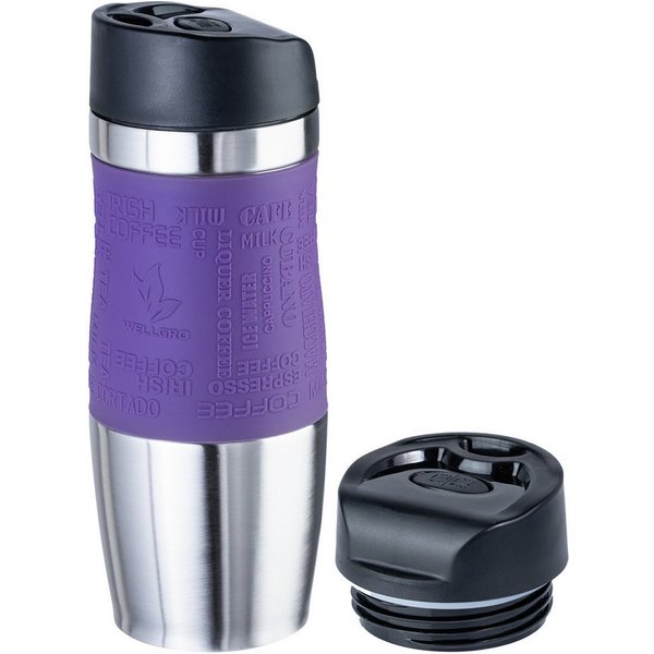 Wellgro Thermobecher Thermobecher 400 ml inkl. 1 Extradeckel