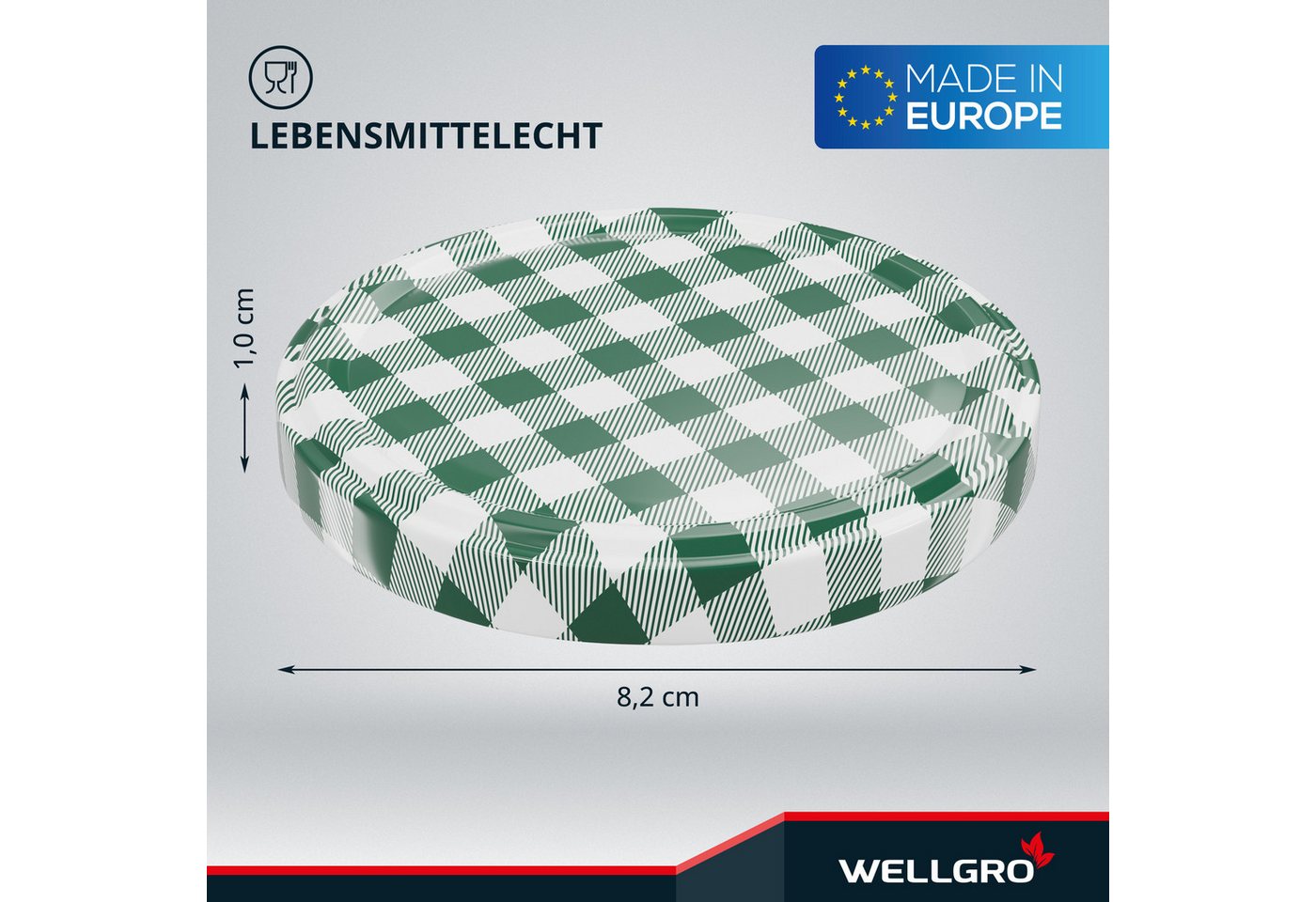 Wellgro Vorratsglas Einmachdeckel TO 82 - Twist-Off-Deckel, (200-tlg) – Bild 2 von 5