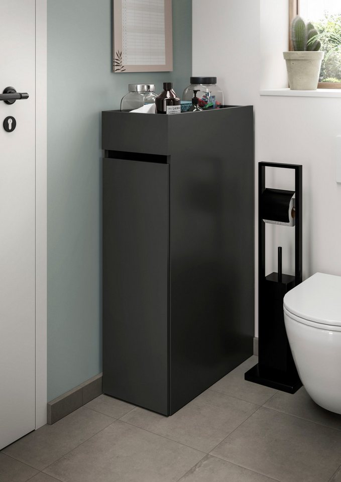 welltime Anbauregal FALAS, Höhe 101cm, Apothekerauszug, 3 offene Ablagefächer, 1-tlg., Anstellregal, Regal, Schrank, Badzimmerschrank, Minischrank, Organizer – Bild 2 von 5