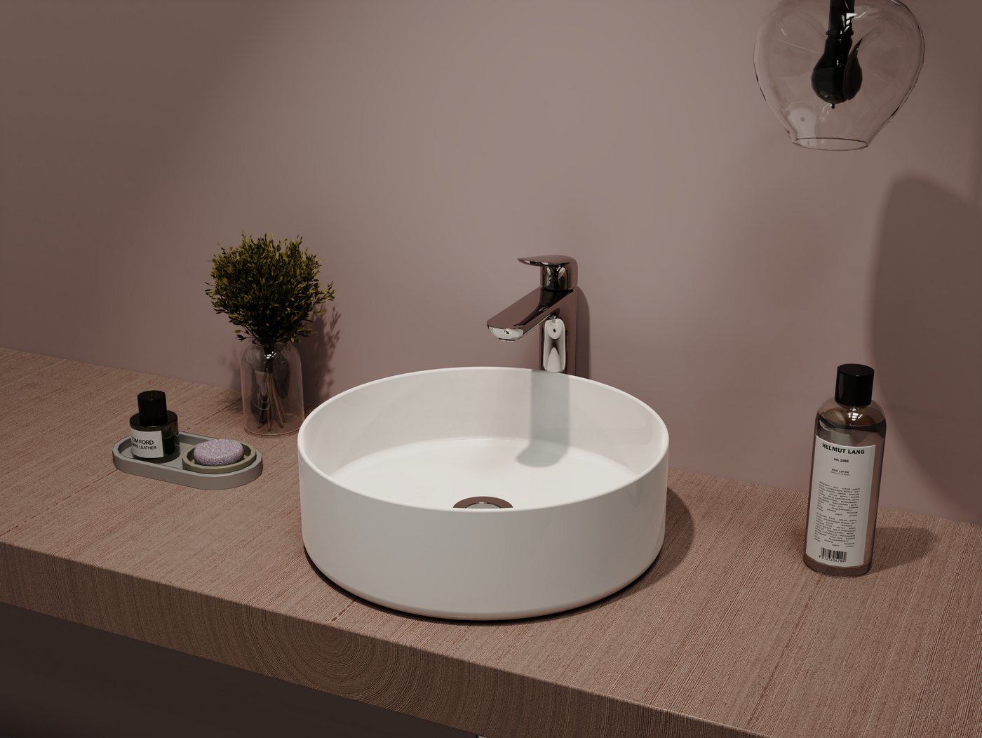 welltime Aufsatzwaschbecken RONDO, NANO Glasur – Bild 2 von 5