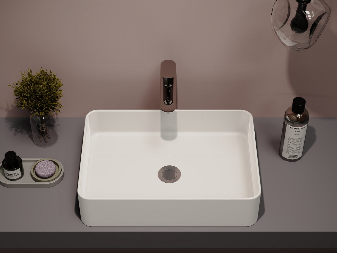 welltime Aufsatzwaschbecken, NANO Glasur – Bild 5 von 5