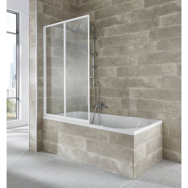 welltime Badewannenaufsatz Nassau, Einscheibensicherheitsglas, (2 tlg), Komplett zusammenfaltbar