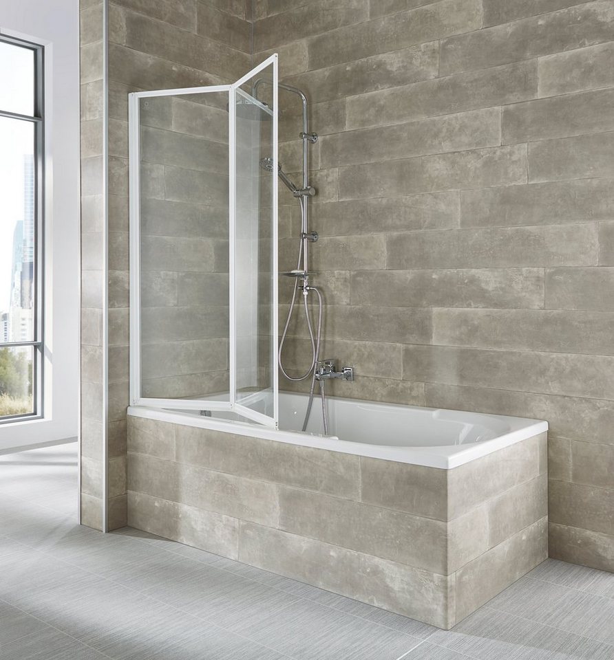 welltime Badewannenaufsatz Nassau, Einscheibensicherheitsglas, (2 tlg), Komplett zusammenfaltbar – Bild 2 von 5