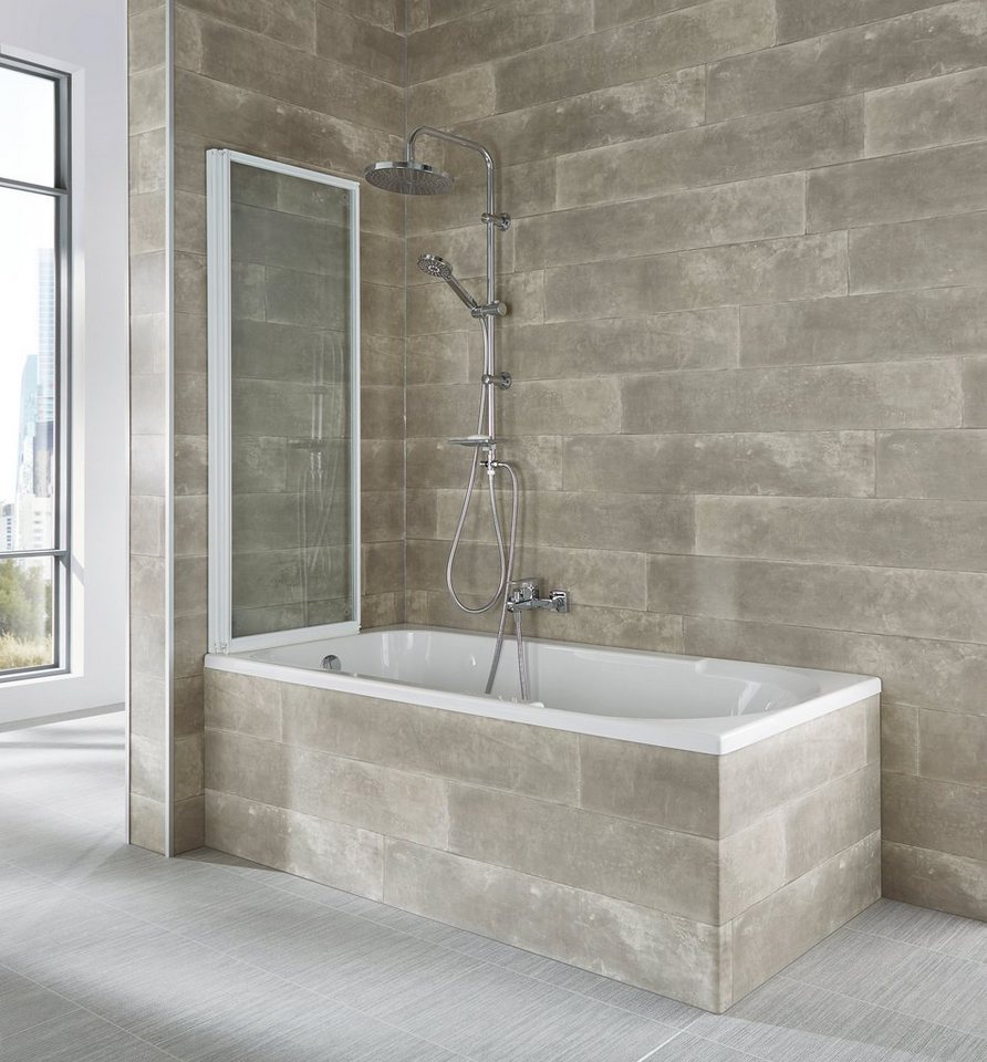welltime Badewannenaufsatz Nassau, Einscheibensicherheitsglas, (2 tlg), Komplett zusammenfaltbar – Bild 3 von 5