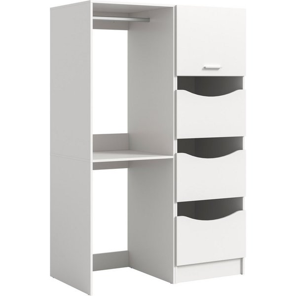 welltime Badmöbel-Set FALAS, 2-teilig, Hauswirtschaftsraum Set, Breite 126 cm, (Set, 2-St., bestehend aus: 1x Waschmaschinenumbauschrank & 1x Wäscheschrank), Ko