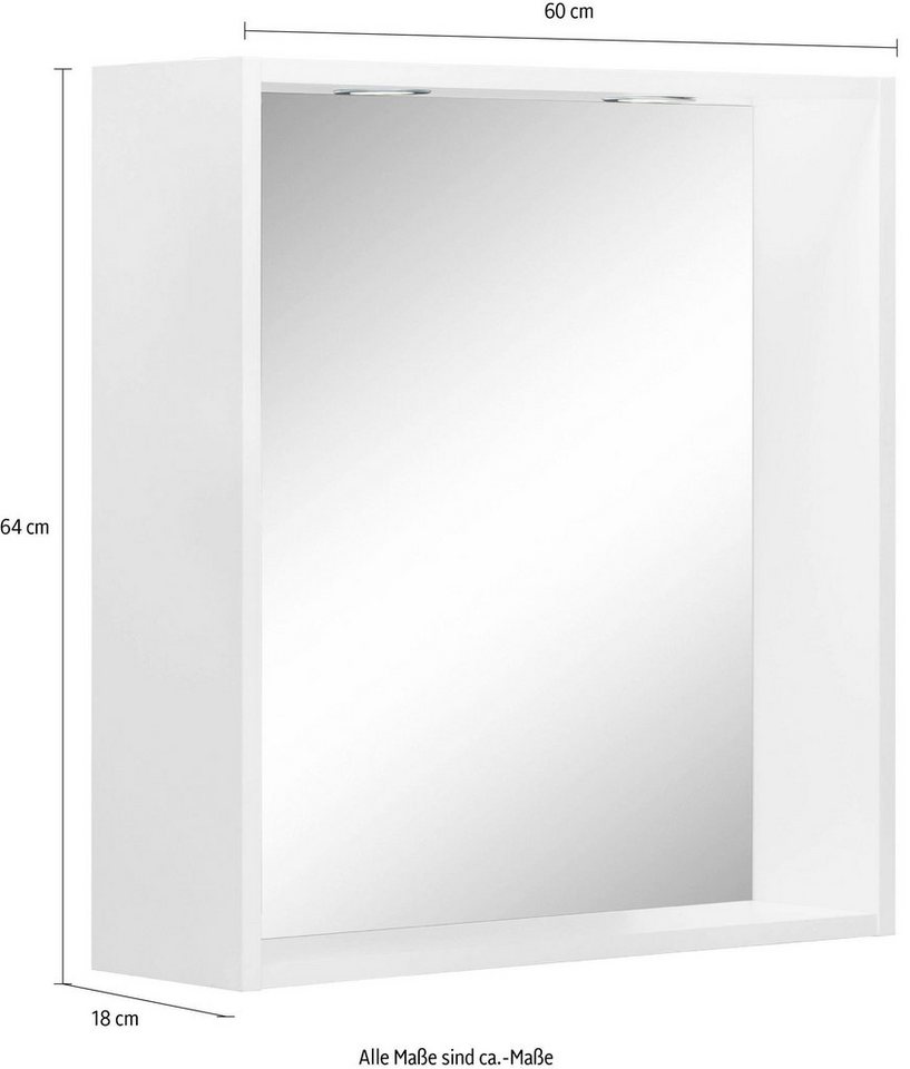 welltime Badspiegel Davos, LED – Bild 4 von 4