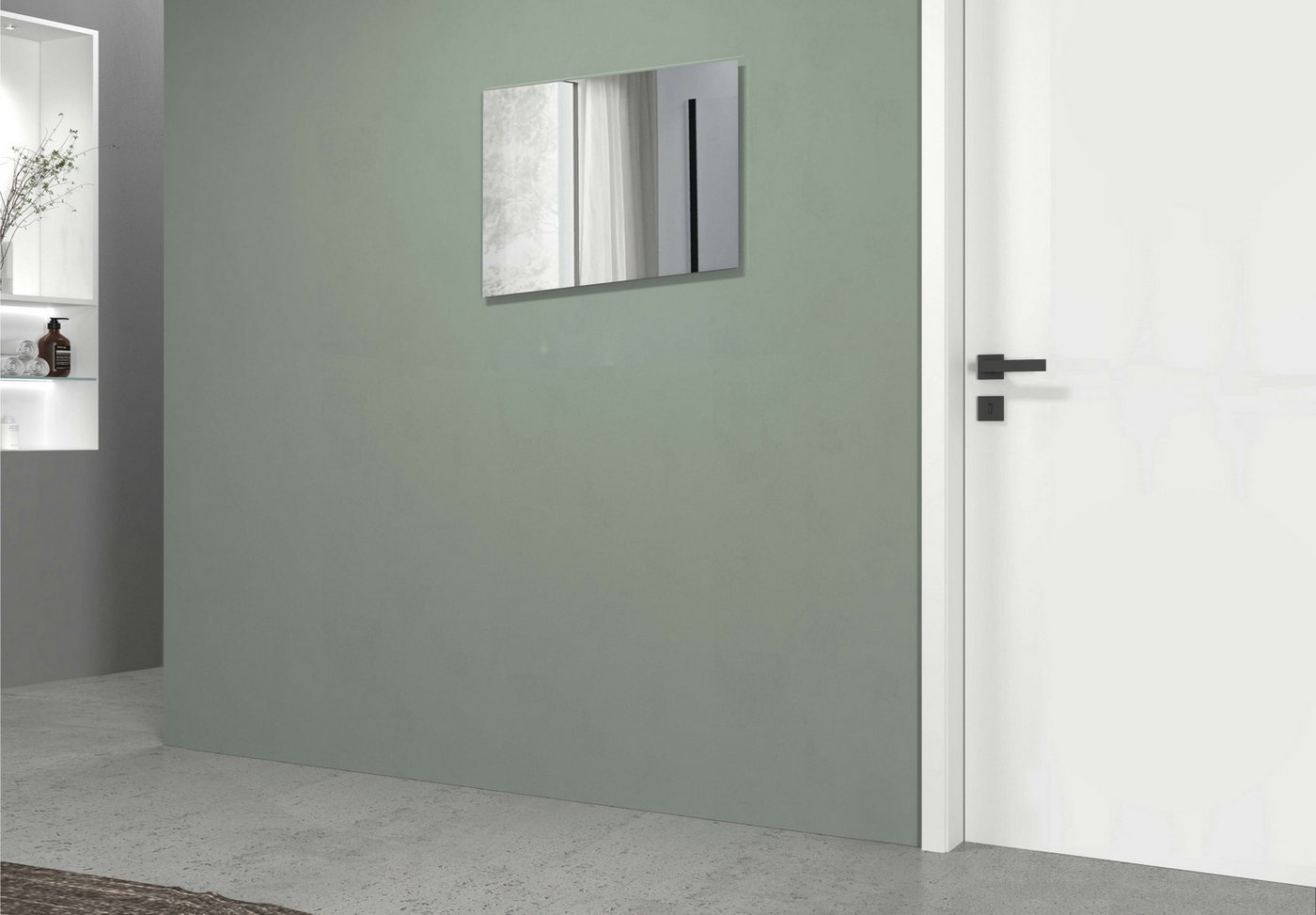 welltime Badspiegel Vela, Spiegel in zwei Breiten 55 und 75 cm (1-St), Breite 55 cm-Passend zur Serie Vela – Bild 4 von 5
