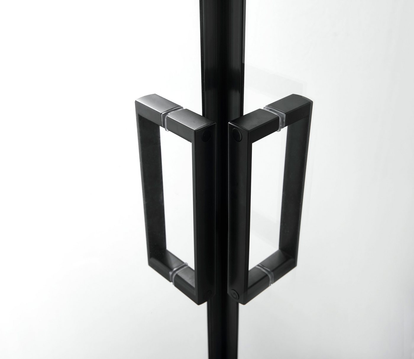 welltime Eckdusche Florenz 2.2 Black, BxT: 90x90 cm, Sicherheitsglas, Hebe-Senk-Mechanismus, barrierefrei einbaubar, mit Drehtüren – Bild 2 von 3