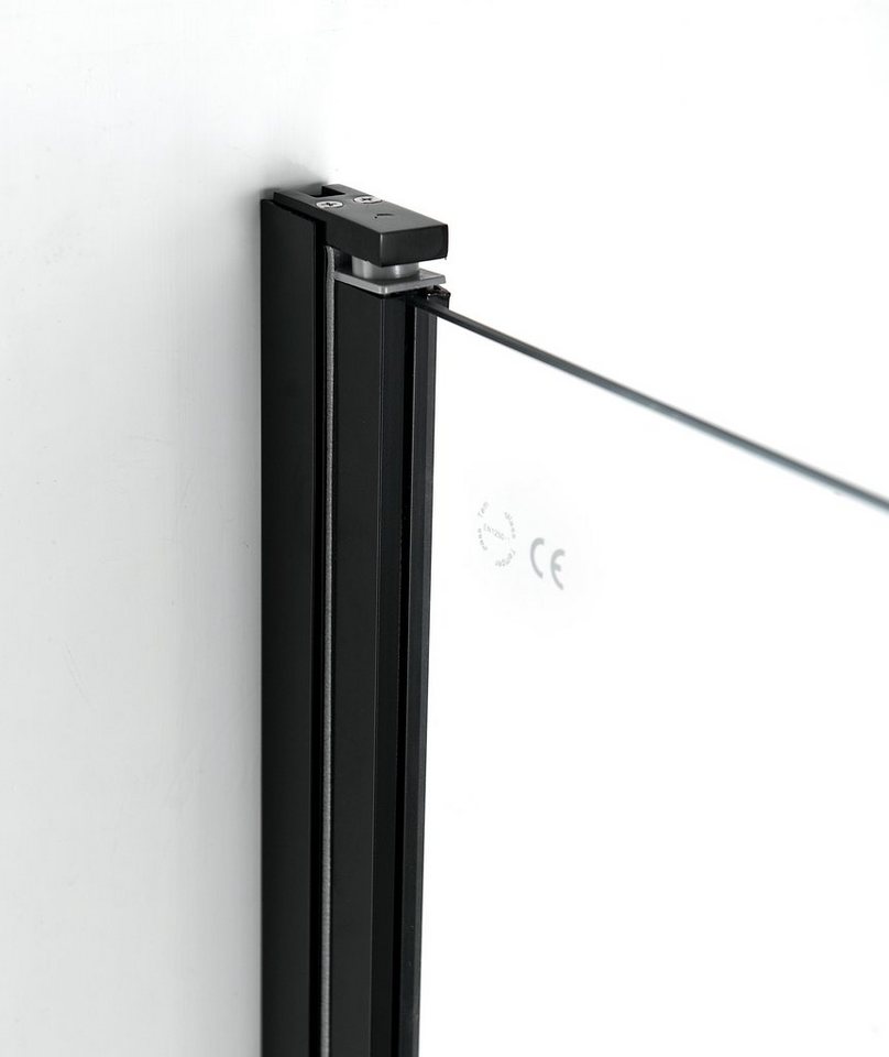 welltime Eckdusche Florenz 2.2 Black, BxT: 90x90 cm, Sicherheitsglas, Hebe-Senk-Mechanismus, barrierefrei einbaubar, mit Drehtüren – Bild 3 von 3