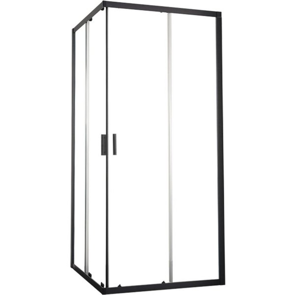 welltime Eckdusche New Summer, BxT: 90x90 cm, Einscheibensicherheitsglas, verbessertes Rollensystem, hochwertiger Aluminiumrahmen, 6mm ESG