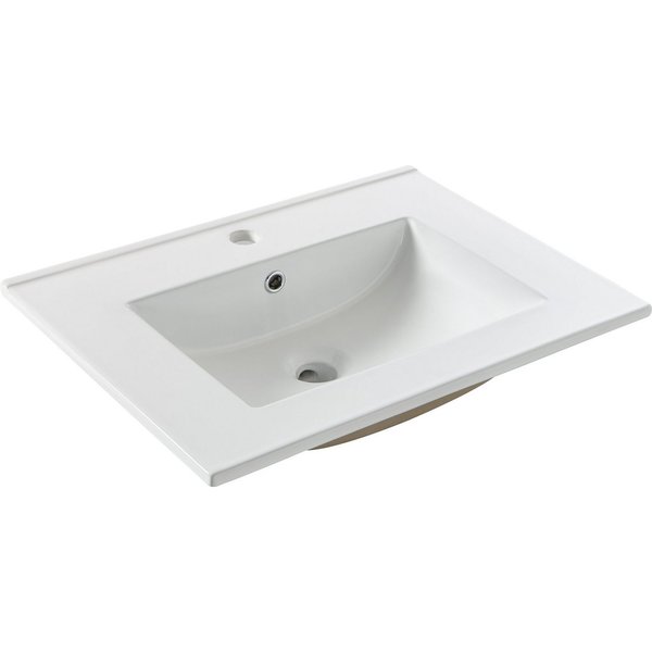 welltime Einbauwaschbecken Trento, Mit Nano Glasur in 61,81,101cm erhältlich.