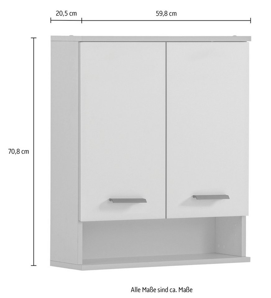 welltime Hängeschrank 2 Türen, Metallbeschläge – Bild 2 von 2