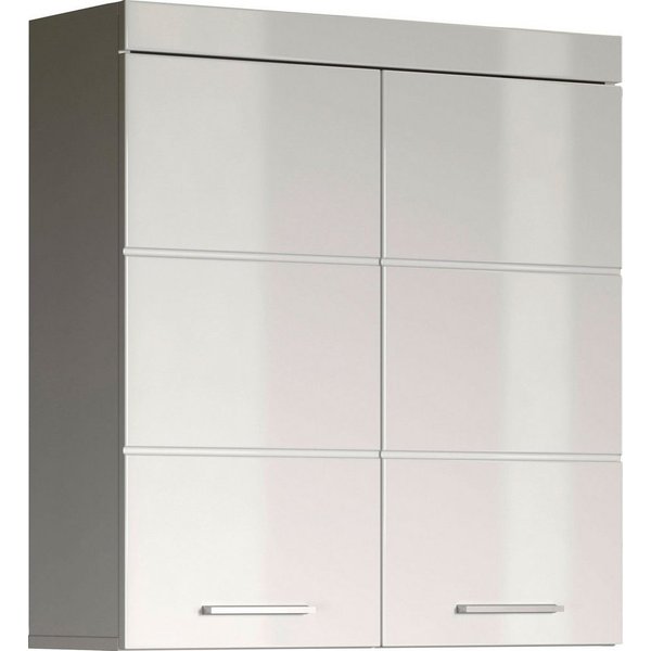 welltime Hängeschrank Avena Badschrank breit mit verstellbaren Böden - Maße (B/T/H) 73/23/77 cm