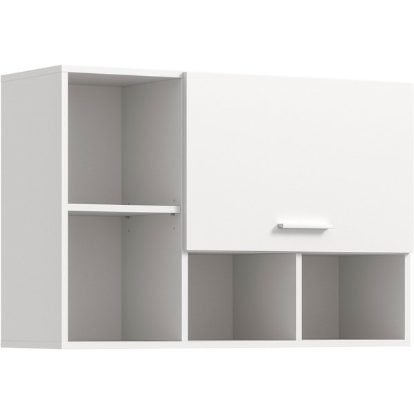 welltime Hängeschrank FALAS, Breite 95cm, 1 Klappe, 5 Fächer (1-St., in verschiedenen Farben erhältlich) Schrank, Wandschrank, Badschrank, Wäscheschrank