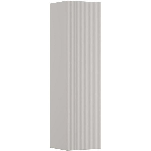 welltime Hängeschrank FLOW STRIPE rechts/links montierbar, Breite 35 cm, modernes Design Schrank mit 3 Einlegeböden, Push-to-open-Function