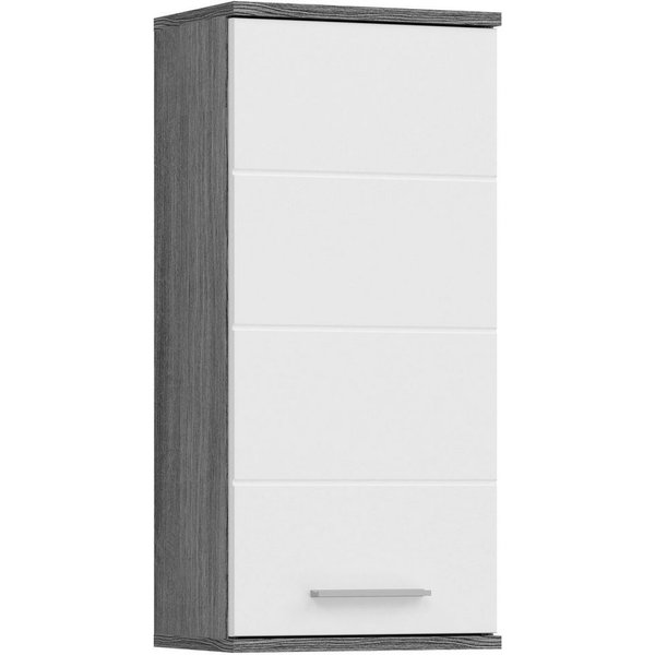 welltime Hängeschrank LUCCA, Breite 35cm, 1 Tür (TA wechselbar), 2 Einlegeböden Badmöbel, Badschrank, Schrank, Wandschrank, Bad, Badezimmer