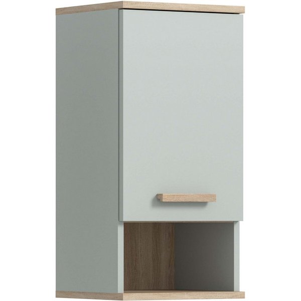 welltime Hängeschrank MINTTU, Höhe 68 cm, 1 Tür, 1 Einlegeboden, 1 offenes Fach (Türanschlag rechts und links montierbar) Badmöbel, Badschrank, Schrank, Bad, Wa