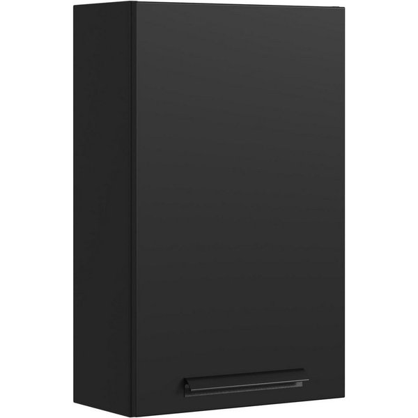 welltime Hängeschrank SALVADA, Hängeschrank 40 cm, gedämpfte Scharniere Schwarz, Front und Korpus aus hochwertigen MDF, Anti-Finger-Print