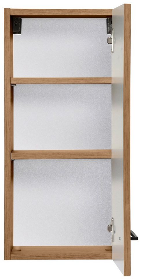 welltime Hängeschrank Trento, verschiedene Ausführungen und Farben Badmöbel, Breite 30 cm, 1 Tür, 2 Einlegeböden, Made in Germany – Bild 4 von 5