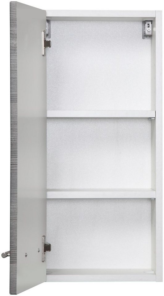 welltime Hängeschrank Trento, verschiedene Ausführungen und Farben Badmöbel, Breite 30 cm, 1 Tür, 2 Einlegeböden, Made in Germany – Bild 3 von 5