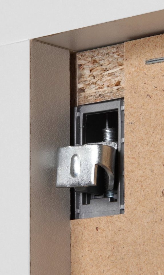 welltime Hängeschrank Trento, verschiedene Ausführungen und Farben Badmöbel, Breite 30 cm, 1 Tür, 2 Einlegeböden, Made in Germany – Bild 5 von 5