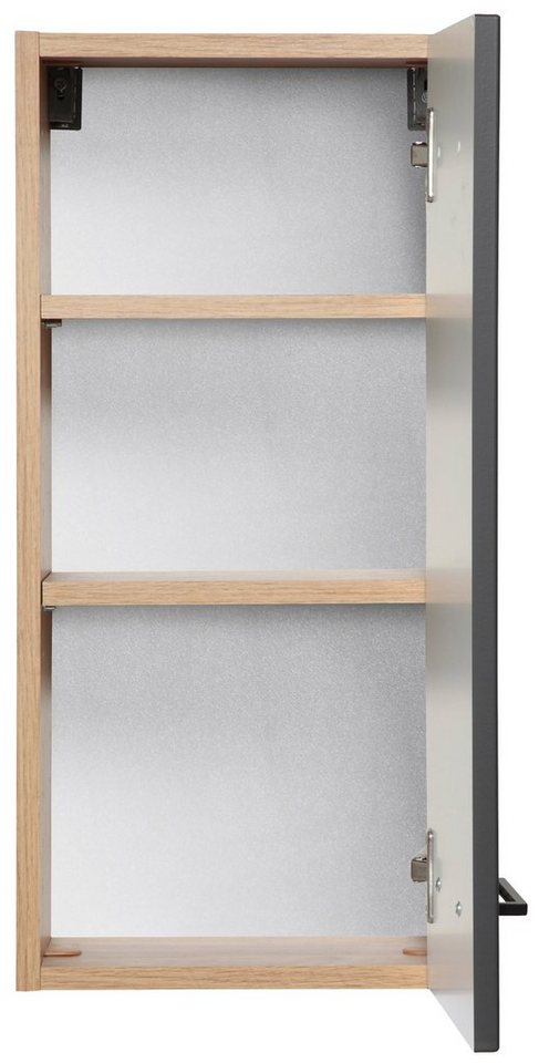 welltime Hängeschrank Trento, verschiedene Ausführungen und Farben Badmöbel, Breite 30 cm, 1 Tür, 2 Einlegeböden, Made in Germany – Bild 4 von 5