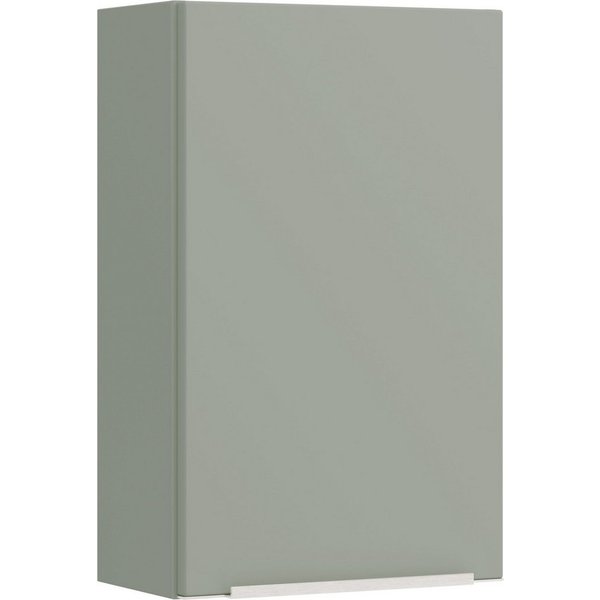 welltime Hängeschrank TRIENT, Hängeschrank 40 cm, gedämpfte Scharniere (Maße (B/H/T): ca. 40/64/20 cm) Schilfgrün, gedämpfte Tür, verstellbare Einlegeböden