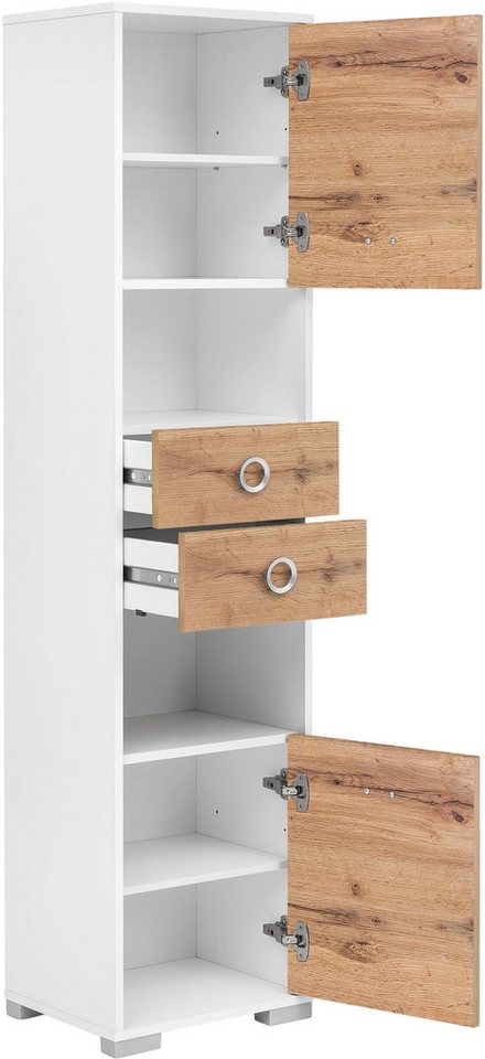 welltime Hochschrank Kimi, Breite 40,5 cm (1-St) Solide Verarbeitung - Dieses Produkt ist in Deutschland gefertigt – Bild 3 von 5
