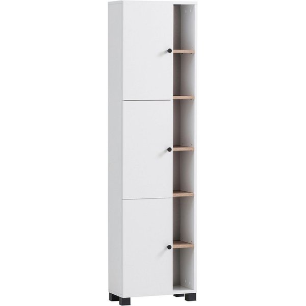 welltime Hochschrank Lugo, Hochschrank, Made in Germany, B: 45 cm Solide Verarbeitung - Dieses Produkt ist in Deutschland gefertigt